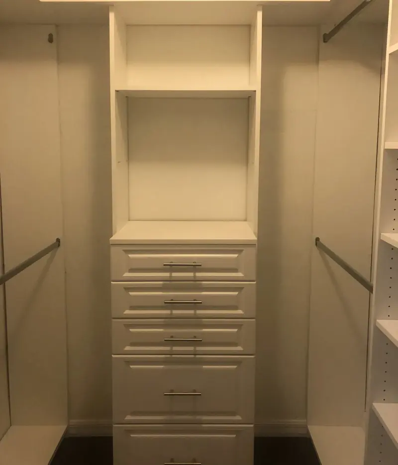 Custom closet design by Eco Woodwork & Design, Oakland Park FL