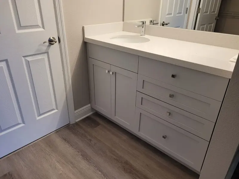 Custom bathroom vanity by Eco Woodwork & Design, Oakland Park FL