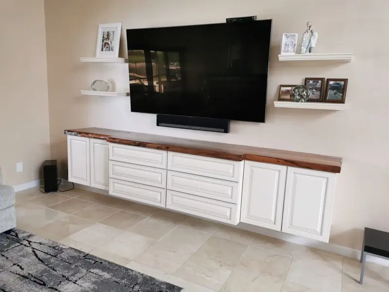 Custom wall unit by Eco Woodwork & Design, Oakland Park FL